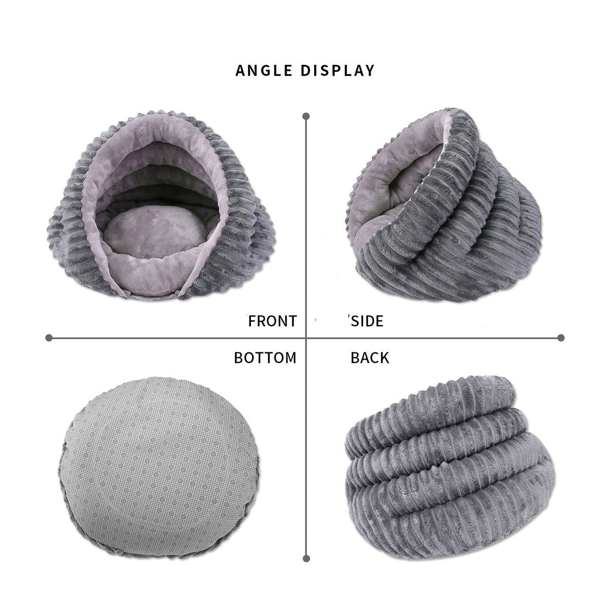 Enclosed Cat Bed for Small Dogs | Plush Cozy Retreat