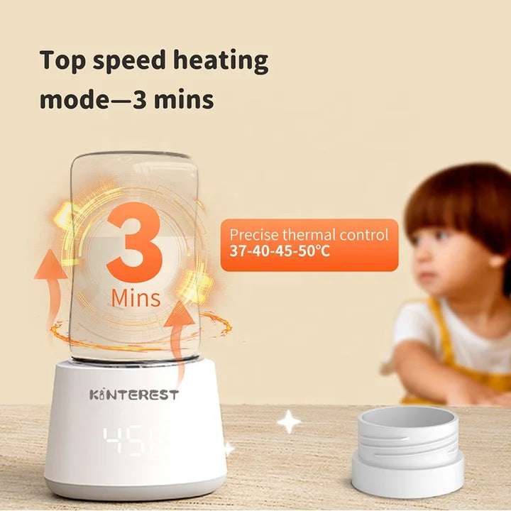 Portable Bottle Warmer with Fast 3-Minute Milk Heating