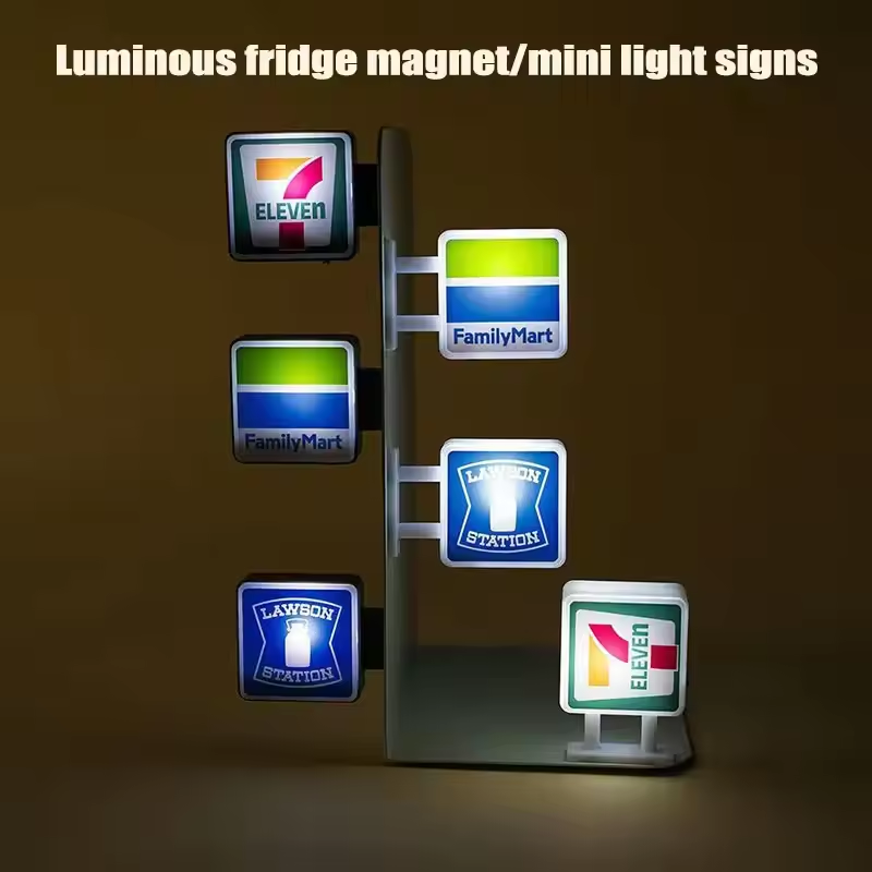 Refrigerator Magnet Lightbox Sign for Playful Decor