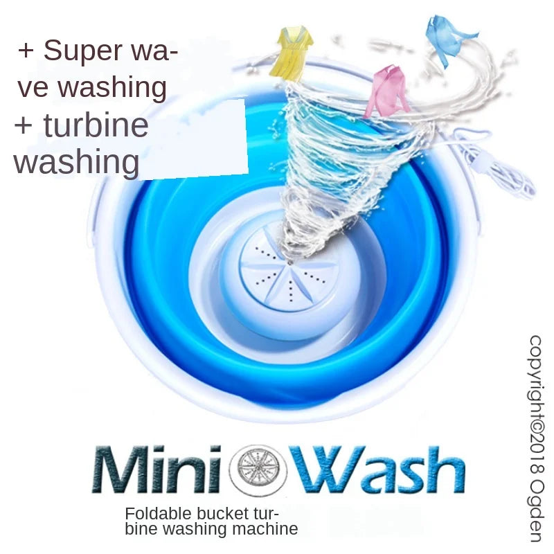 Foldable Mini Washing Machine for Travel Underwear