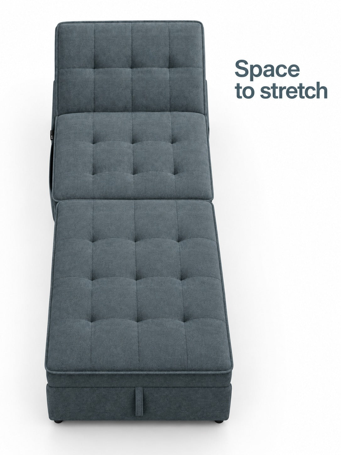 Convertible Sofa Bed with USB Port and Under-Seat Storage