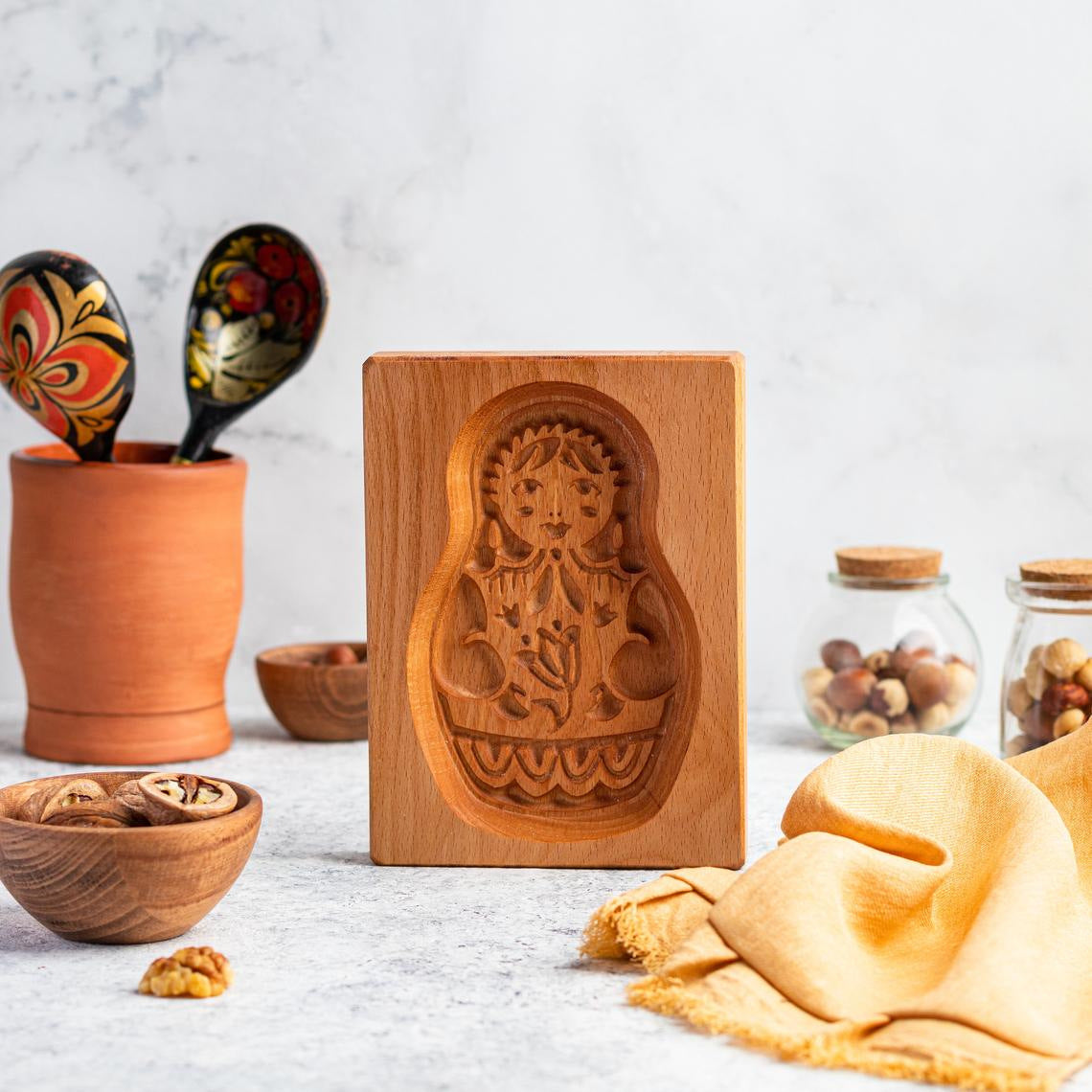 Beech Wood Cookie Mold for Animal Shaped Cookies