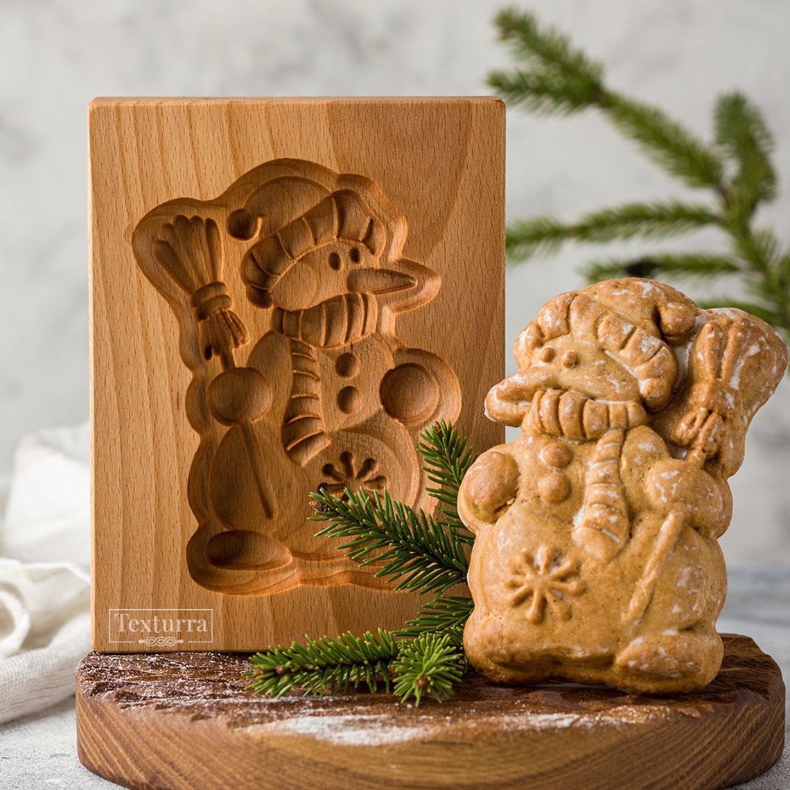 Beech Wood Cookie Mold for Animal Shaped Cookies