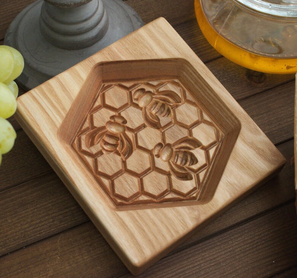 Beech Wood Cookie Mold for Shortbread and Gingerbread