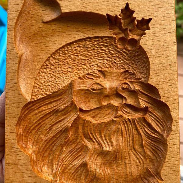 Beech Wood Cookie Mold for Shortbread and Gingerbread