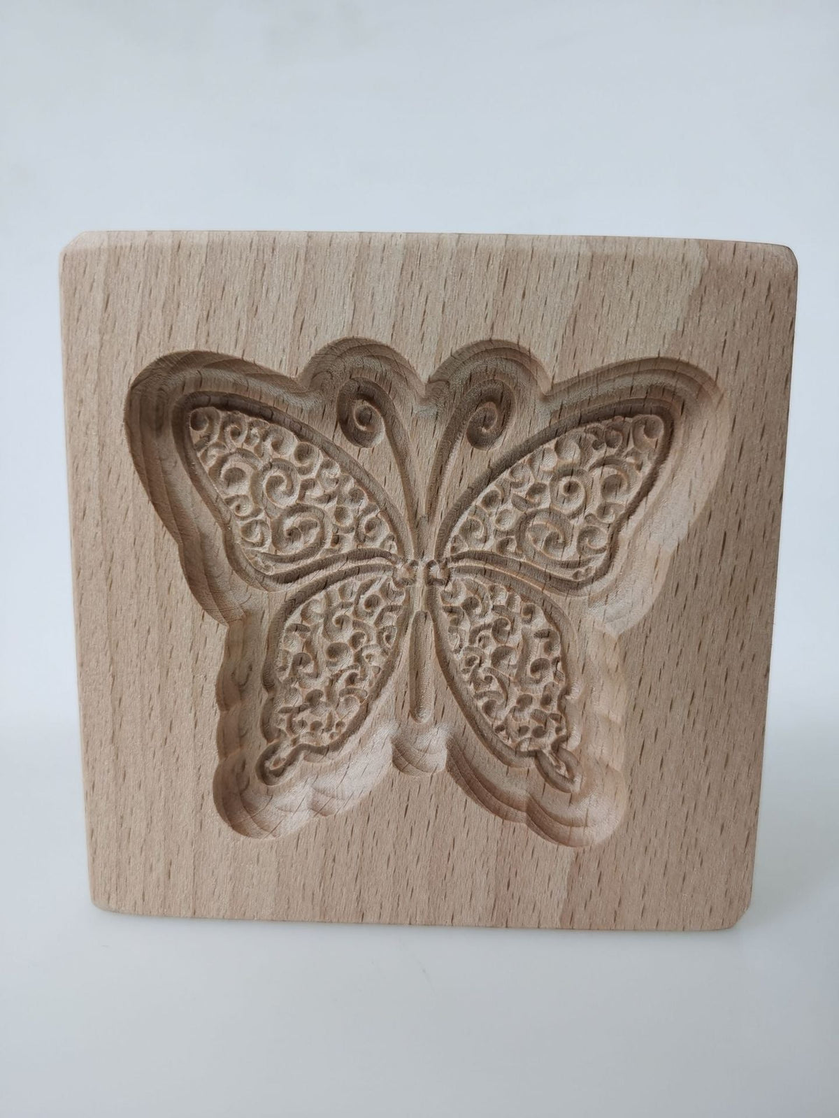 Beech Wood Cookie Mold for Shortbread and Gingerbread