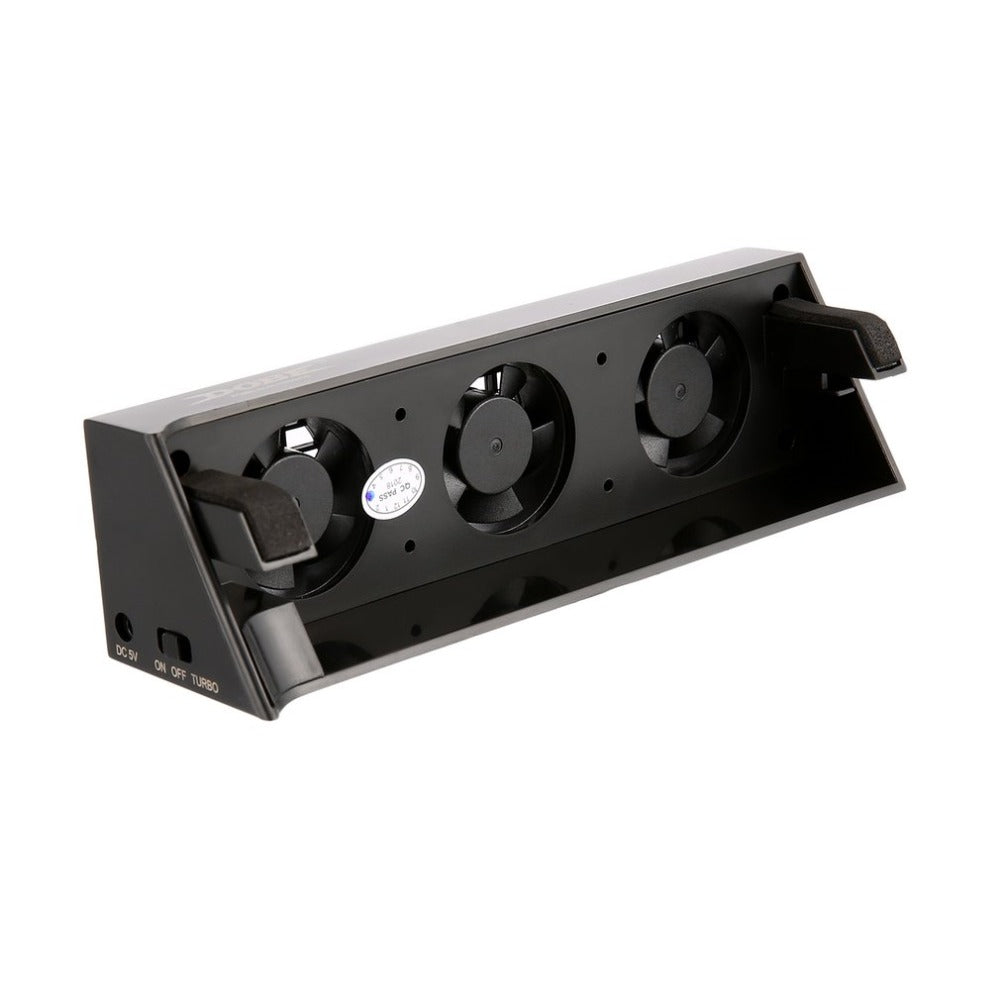 PS4 Slim USB Cooling Fan with Three-Fan Turbo Mode