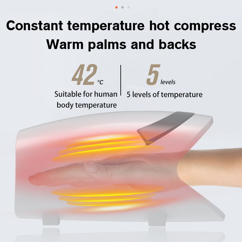 Heated Hand Massager with Air Compression for Stiff Palms