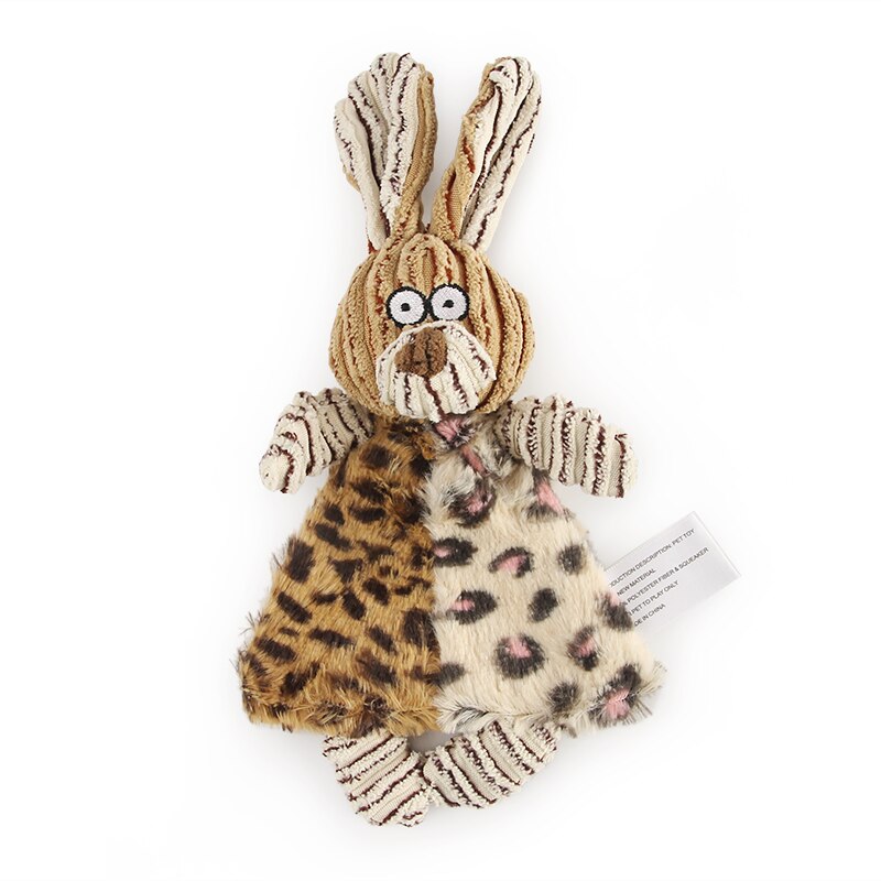 Corduroy Squeak Toy for Small Dogs and Puppies, Plush