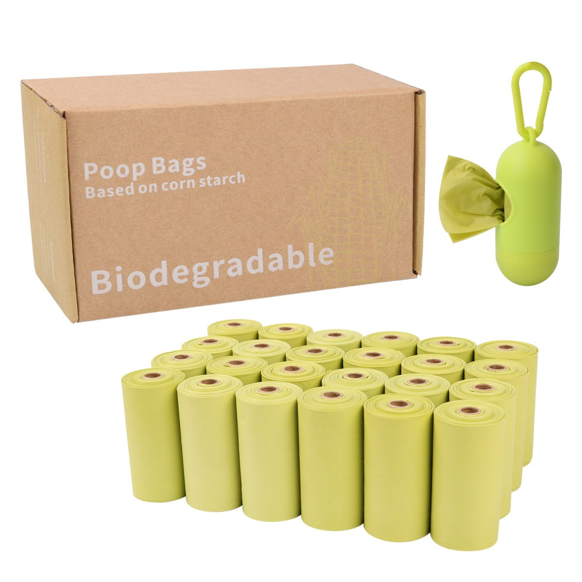 Corn Starch Biodegradable Dog Waste Bags for Easy Walks