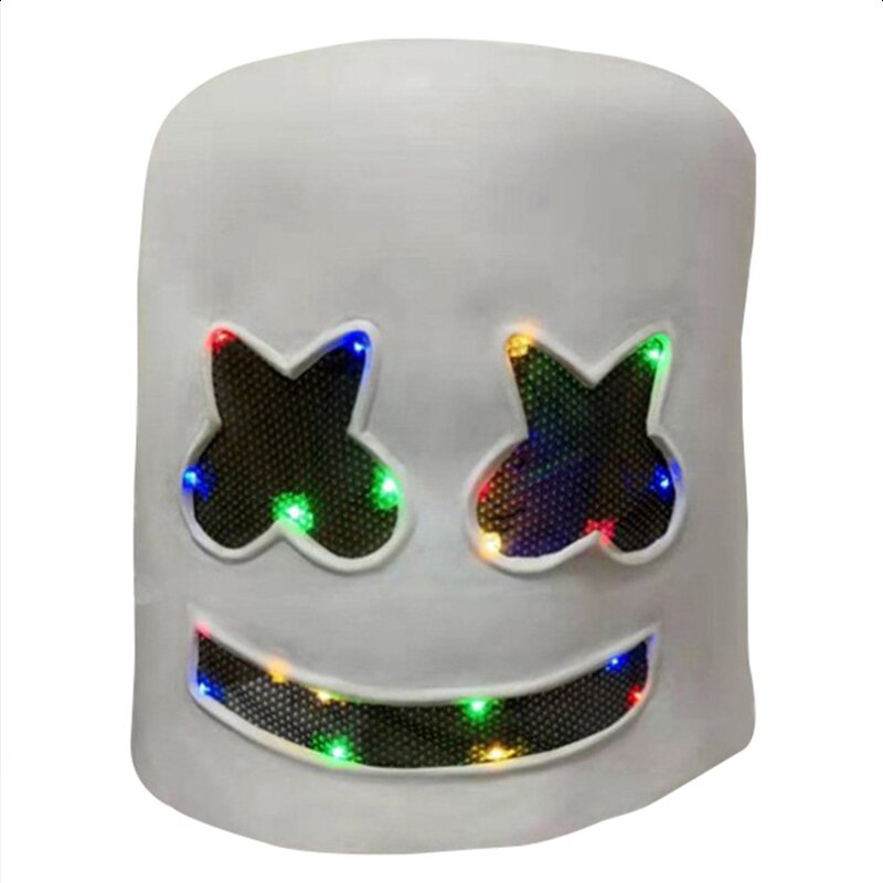 LED Light Up Full Face Mask for Halloween Cosplay Parties