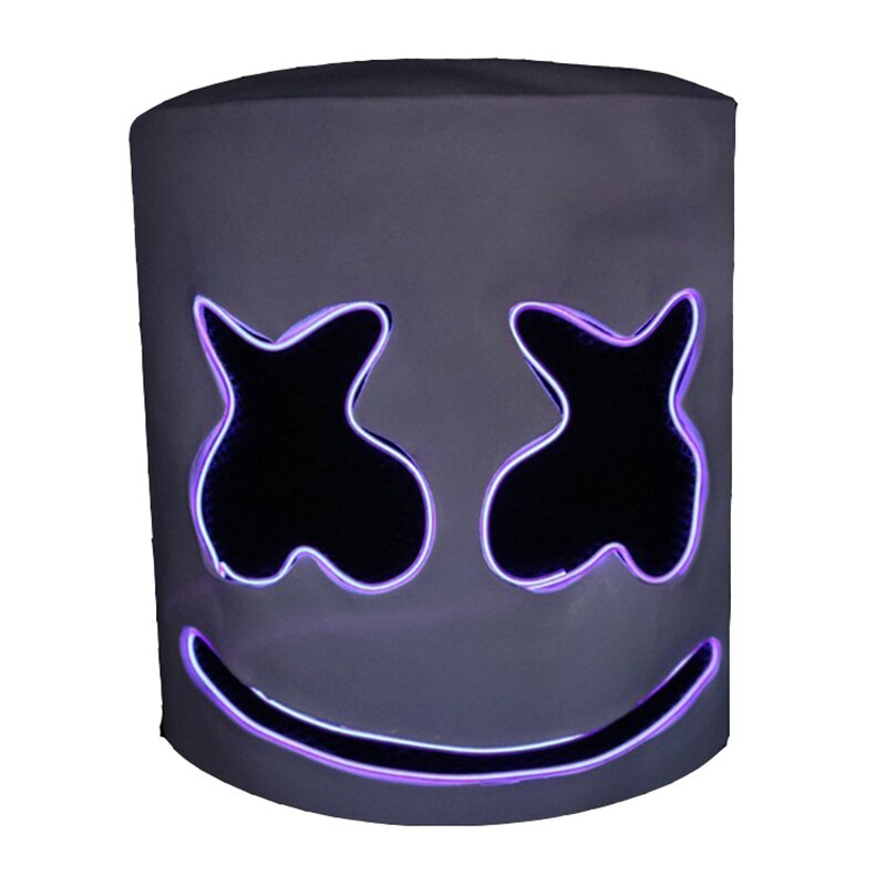 LED Light Up Full Face Mask for Halloween Cosplay Parties