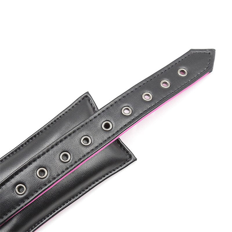 Padded BDSM Collar and Chain Leash Cosplay Set for Adults