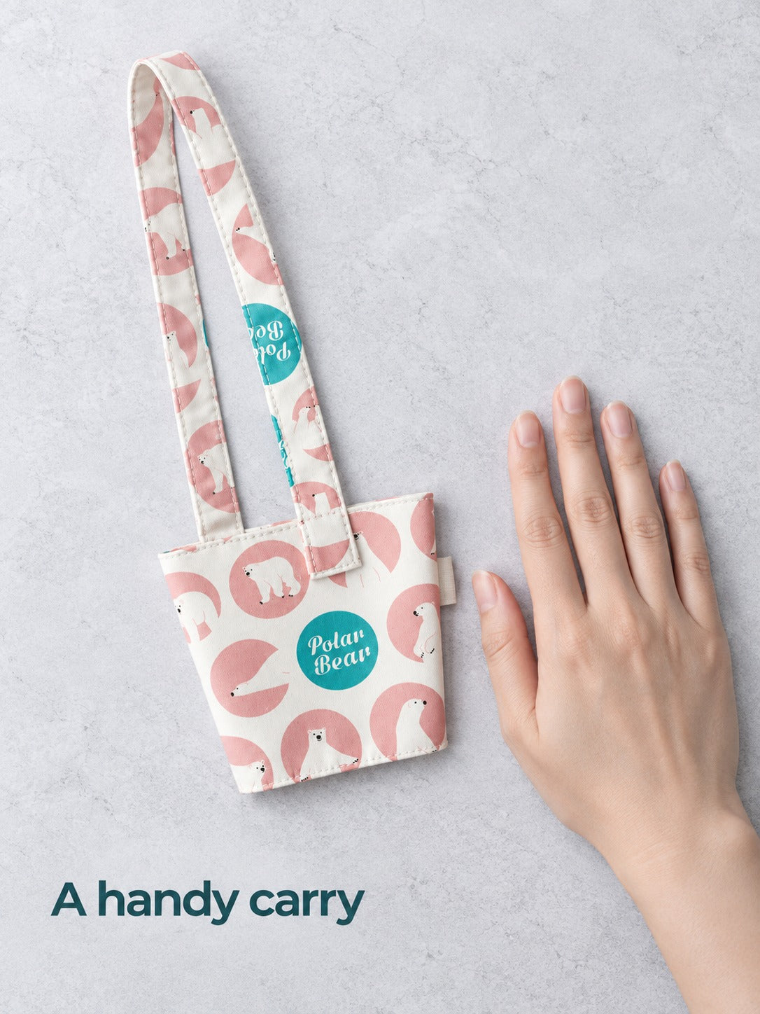 Cute Cotton Cup Carrier for Milk Tea and Juice Hands-Free