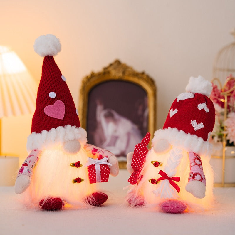 Couple Christmas Ornament with Warm Illuminated Glow