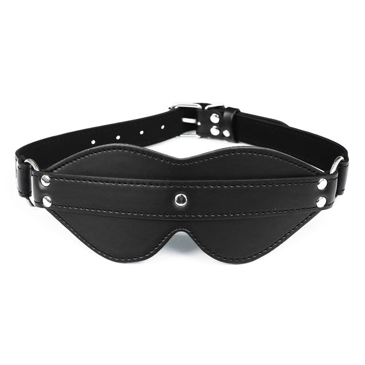 Adjustable Leather Blindfold for Immersive Intimate Play