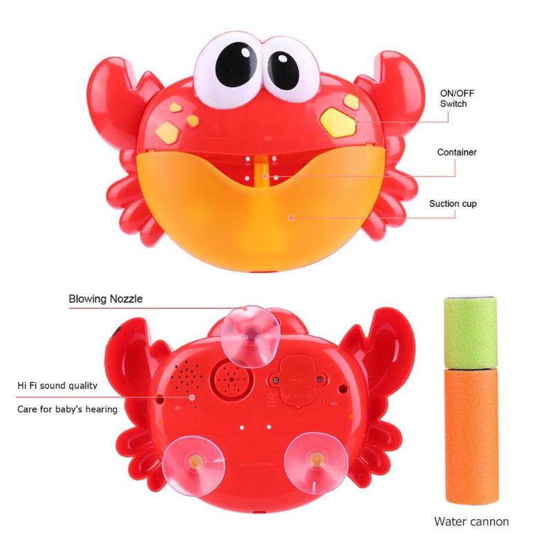 Crab Bubble Bath Toy for More Playful, Happy Bath Time