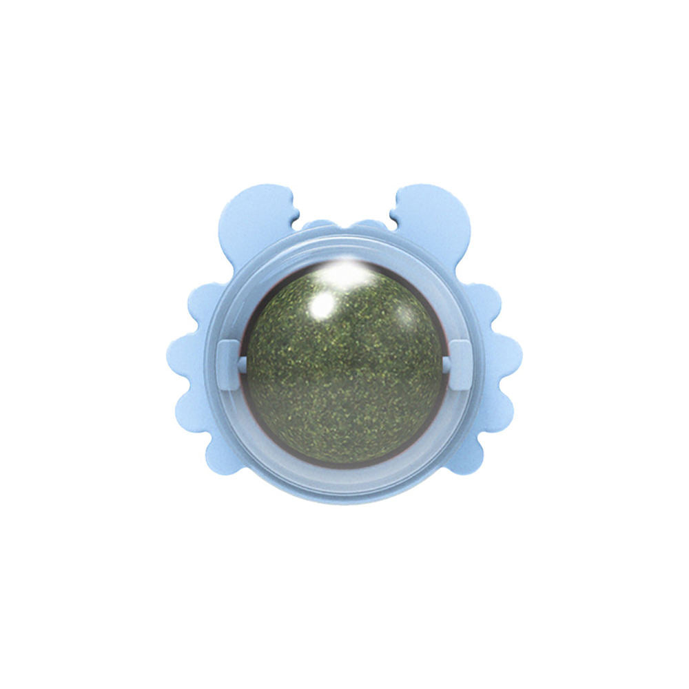 Rotating Catnip Ball Toy for Indoor Dental Playtime