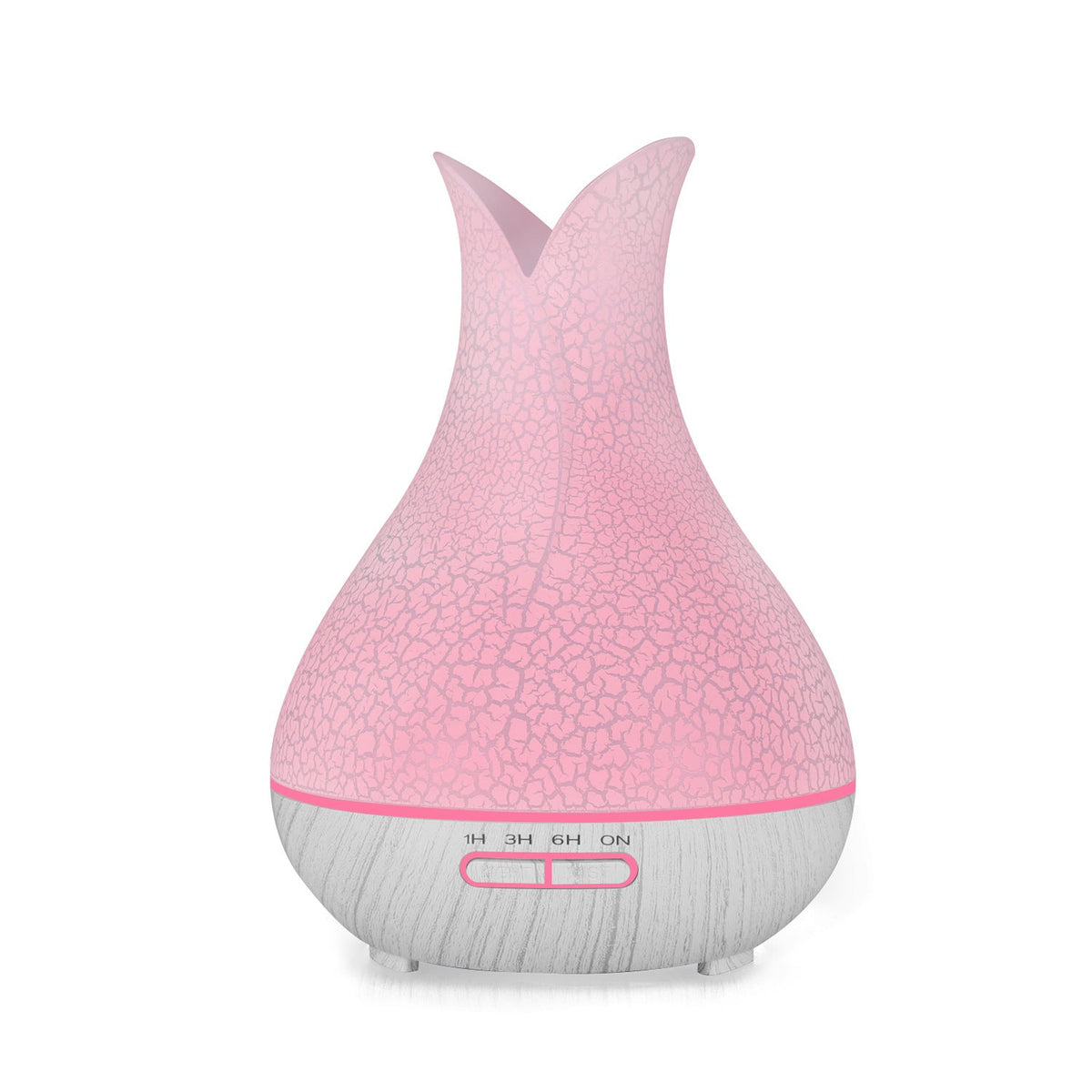 Quiet Wood Grain Aroma Diffuser Humidifier Night Light