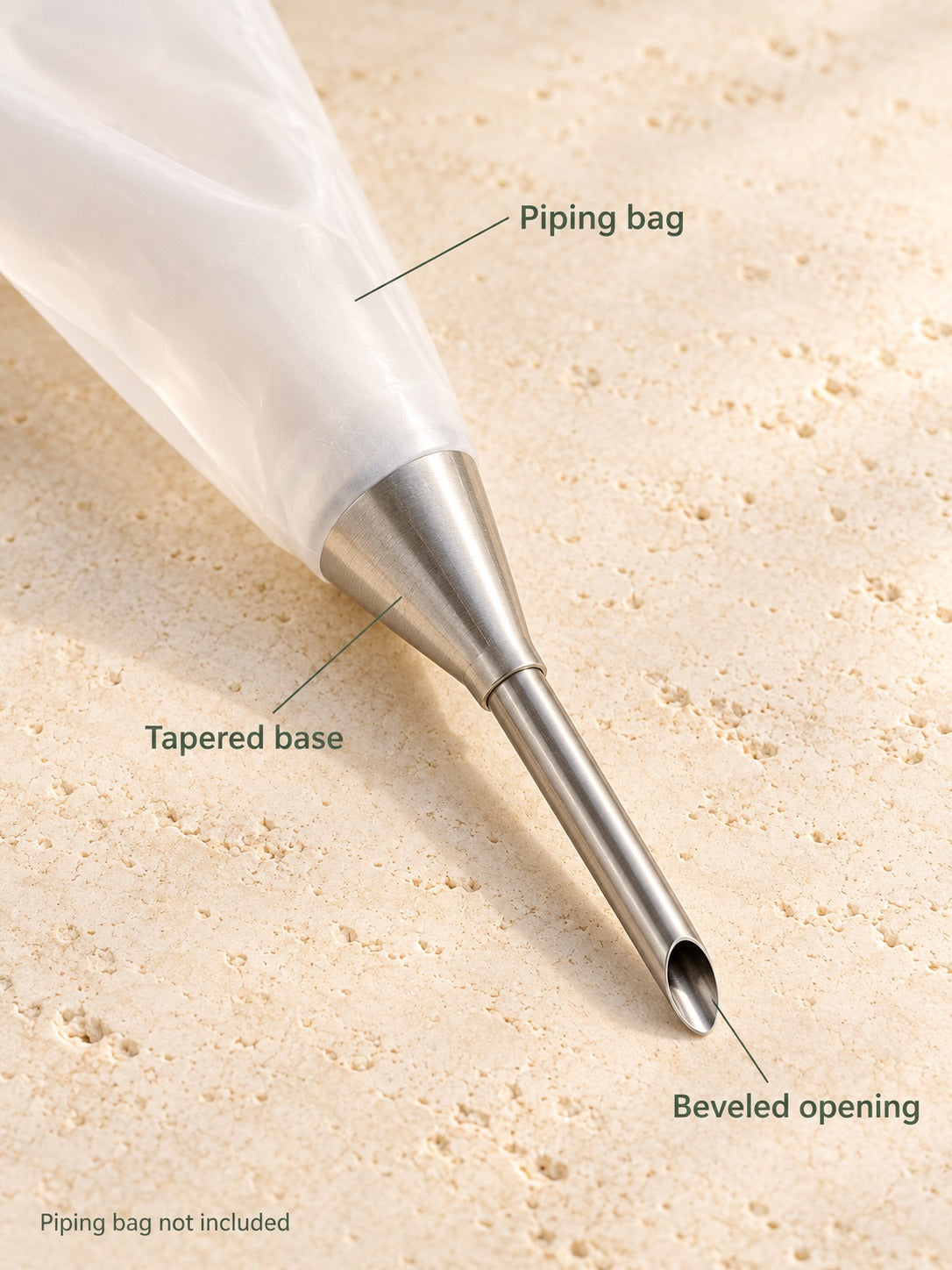 Cream Puff Filling Nozzle, 304 Stainless Steel Piping Tip