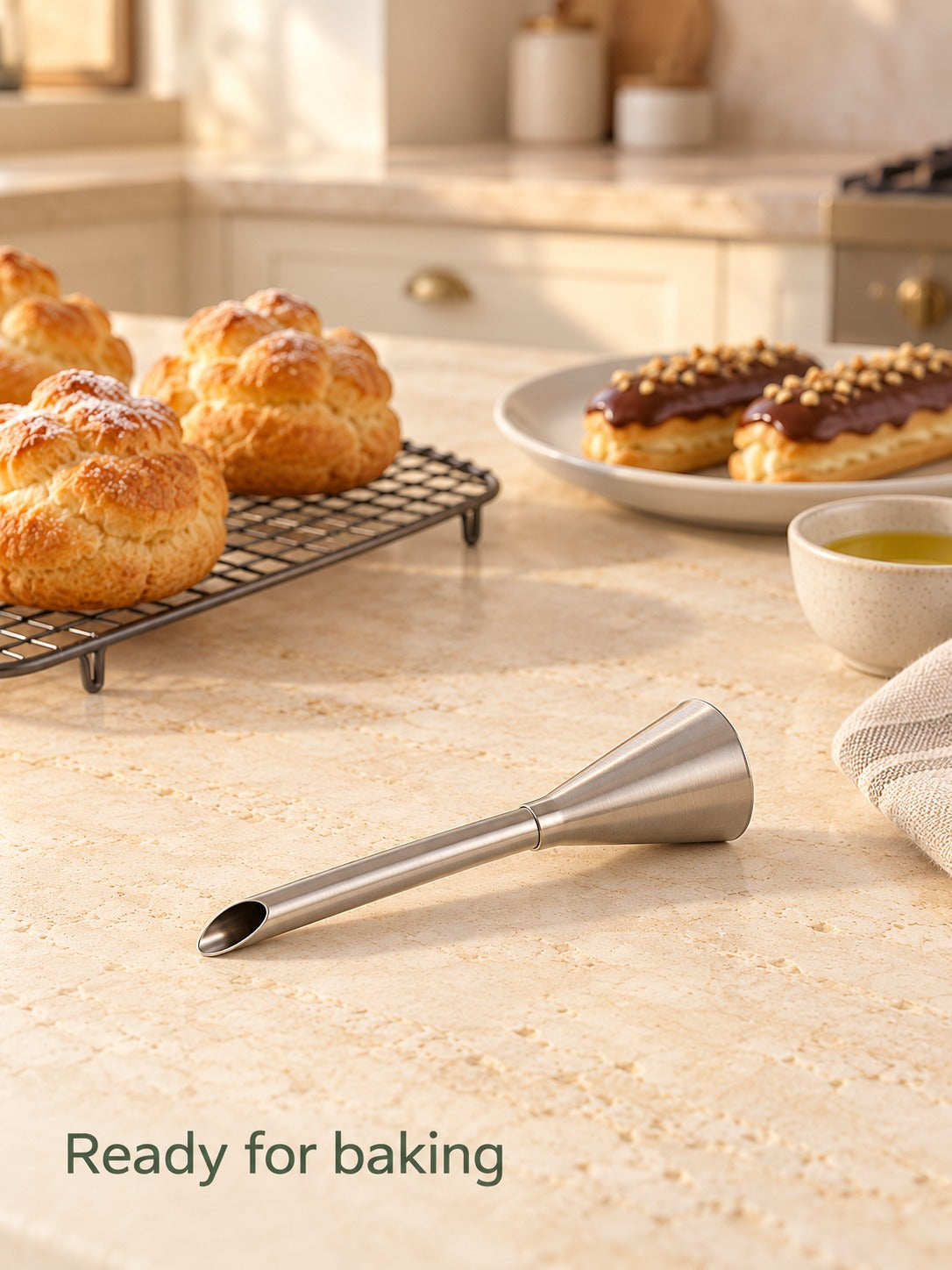 Cream Puff Filling Nozzle, 304 Stainless Steel Piping Tip