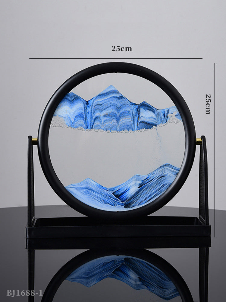 3D Quicksand Art Frame – Calming Desk Decor Piece