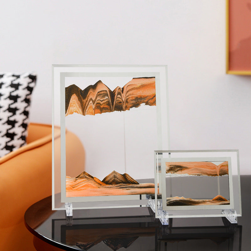 3D Quicksand Art Frame – Calming Desk Decor Piece