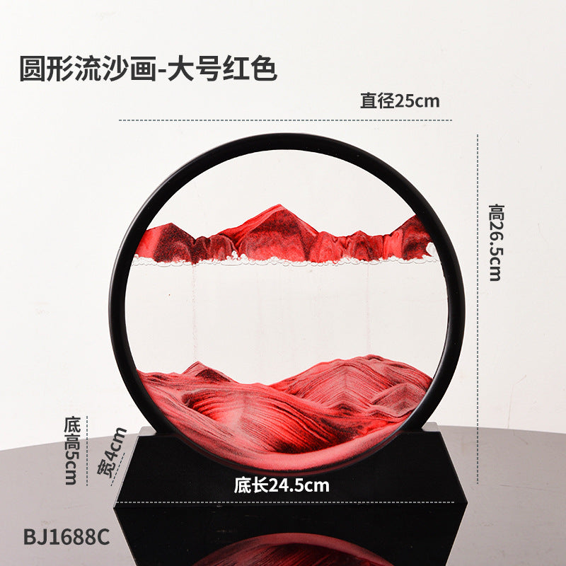 3D Quicksand Art Frame – Calming Desk Decor Piece