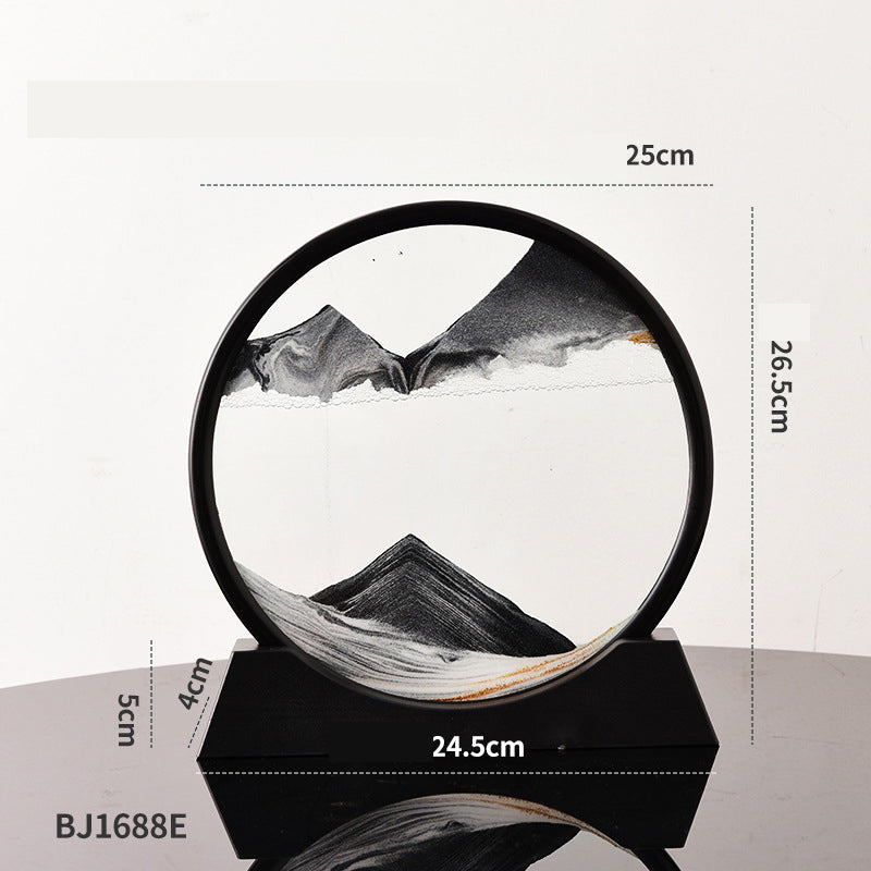 3D Quicksand Art Frame – Calming Desk Decor Piece