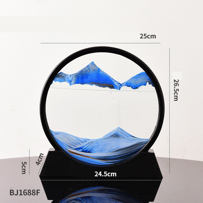 3D Quicksand Art Frame – Calming Desk Decor Piece