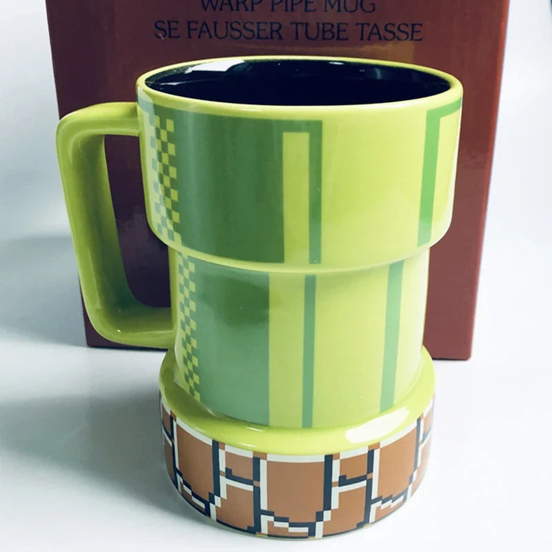 Super Mario Warp Pipe Coffee Mug, 420mL Ceramic Gift