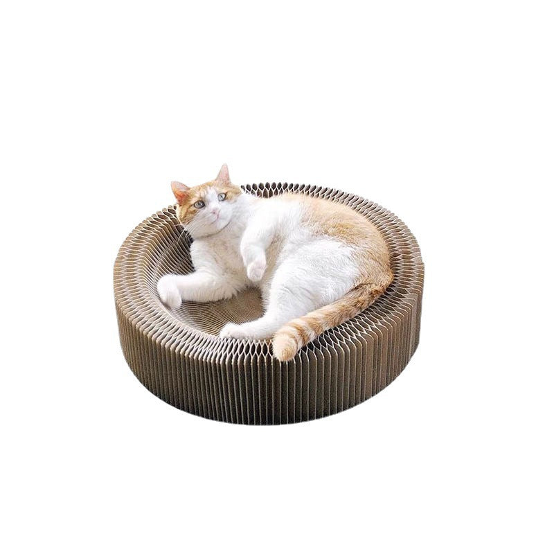 Accordion Cat Scratching Board for Play & Lounging