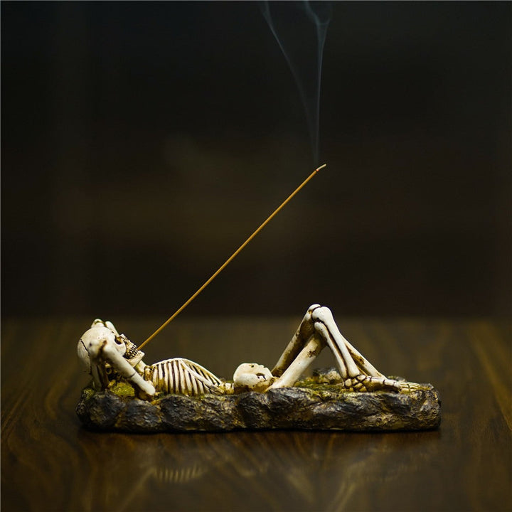 Skeleton Incense Holder for Dramatic Gothic Smoke