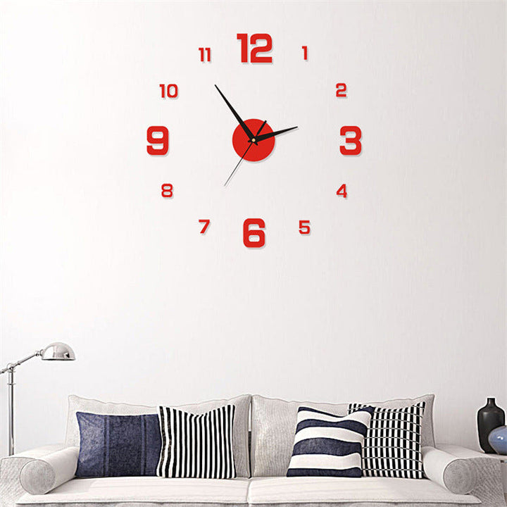 Luminous Frameless Wall Clock for Modern Minimalist Decor