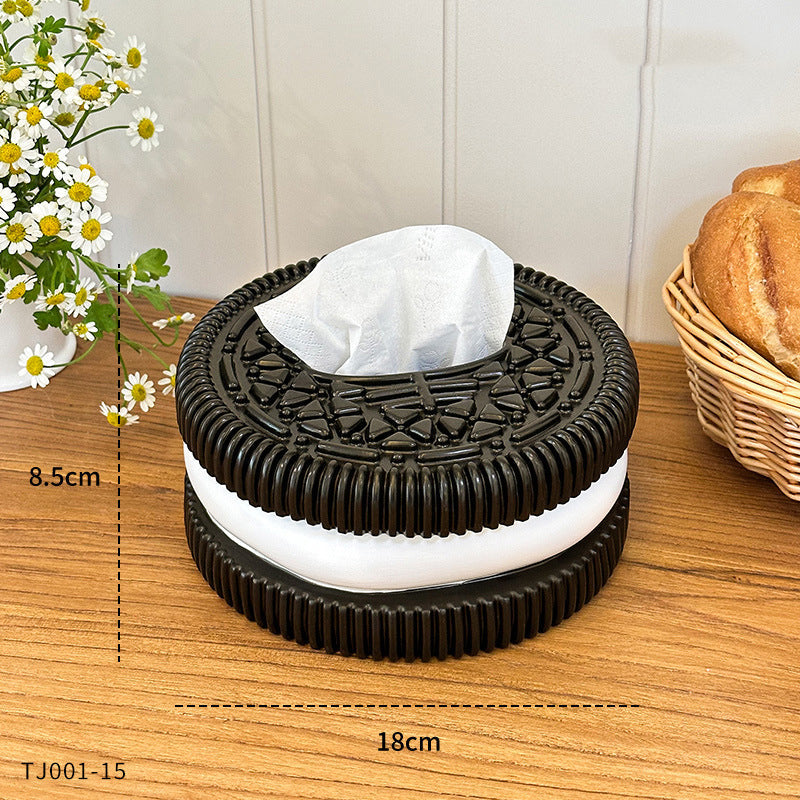 Oreo-Style Tissue Box Holder for Playful Room Decor