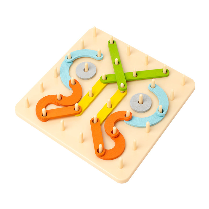 Montessori Wooden Puzzle Board for Creative Learning