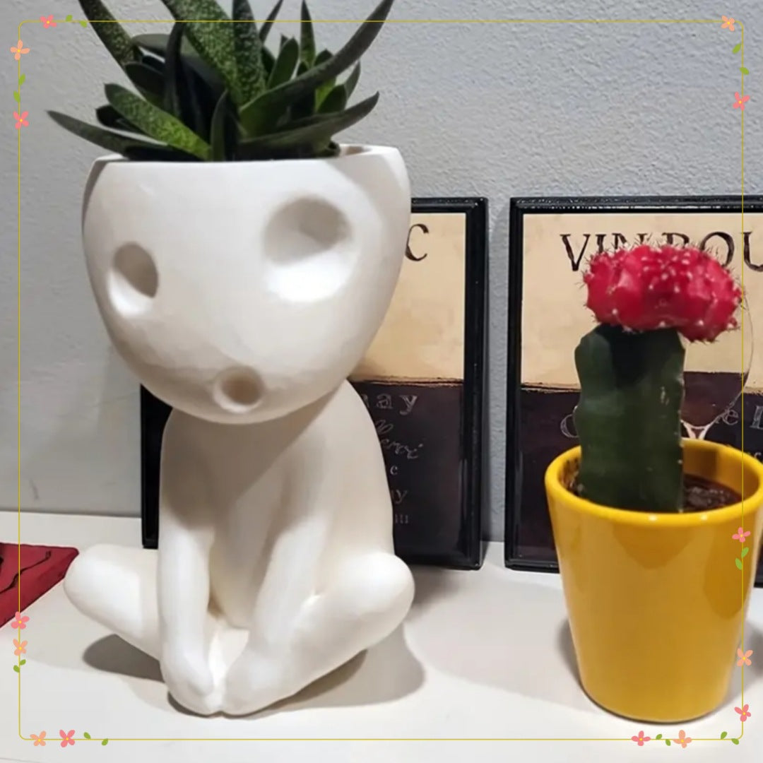 Sculptural Ceramic Planter for Playful Plant Displays