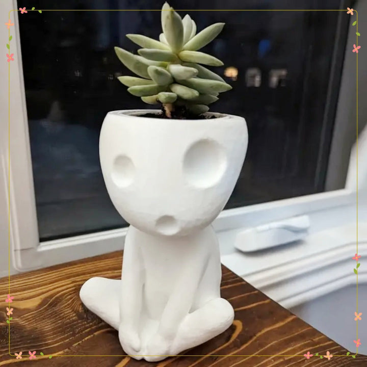 Sculptural Ceramic Planter for Playful Plant Displays