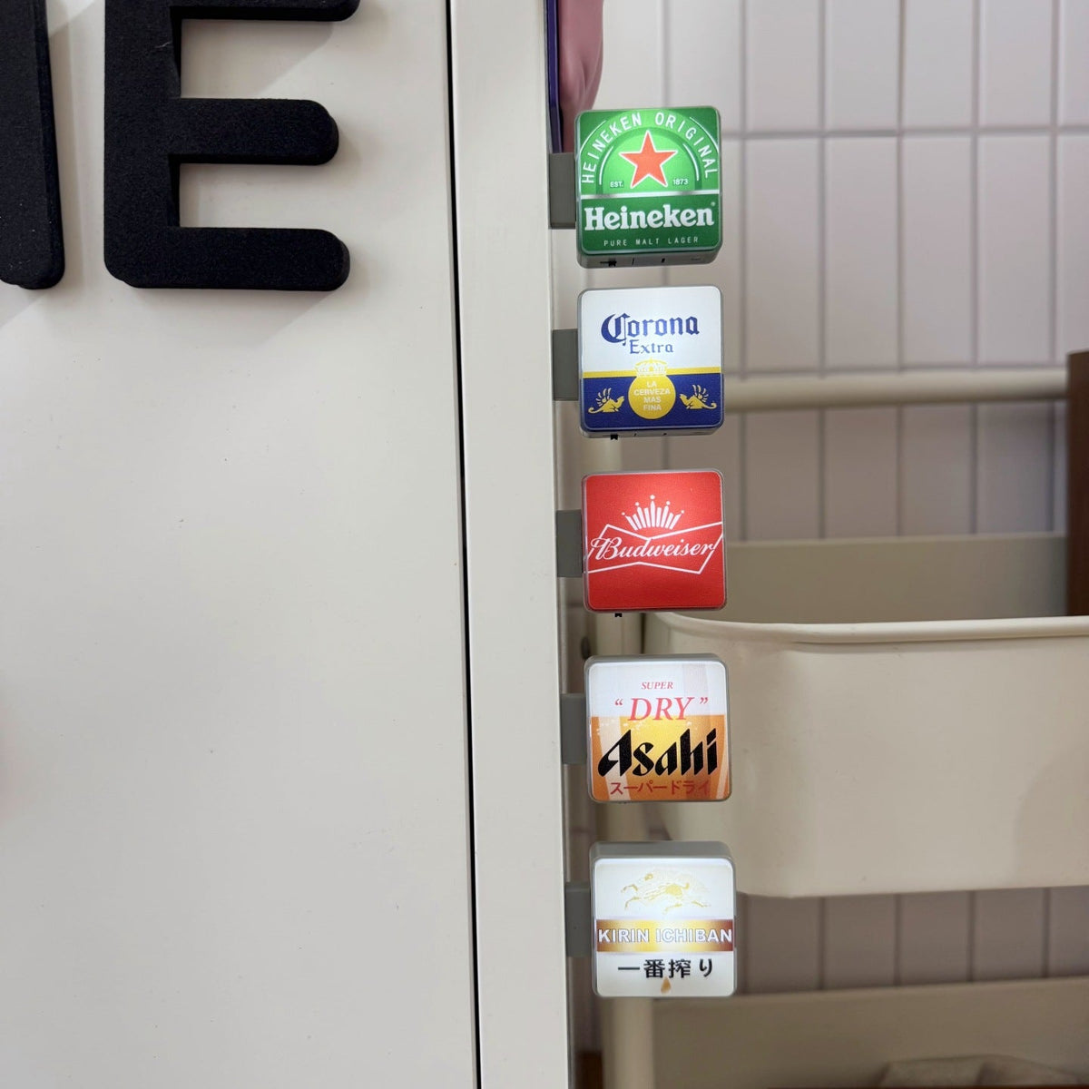 Beer Sign Fridge Magnet for Colorful Home Bar Decor