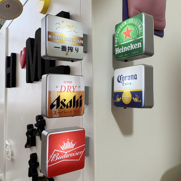 Beer Sign Fridge Magnet for Colorful Home Bar Decor