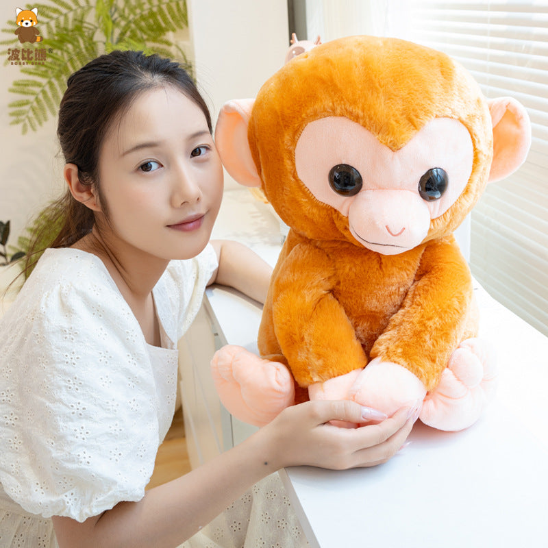 Big-Eyed Monkey Plush Toy – Large Cuddly Gift Doll
