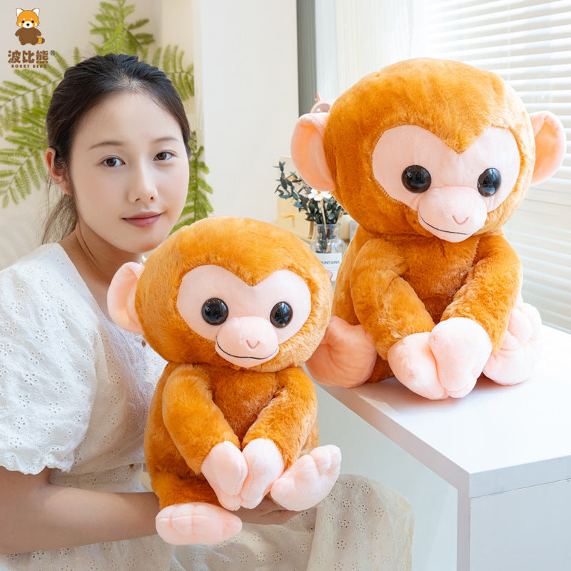 Big-Eyed Monkey Plush Toy – Large Cuddly Gift Doll