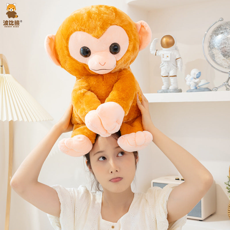 Big-Eyed Monkey Plush Toy – Large Cuddly Gift Doll