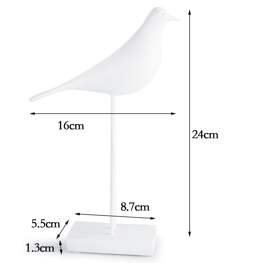 Minimalist Bird Sculpture Accent for Modern Home Decor