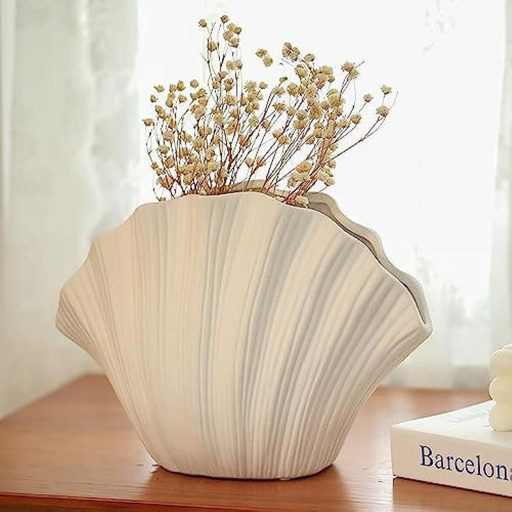 Ceramic Flower Vase for Sculptural Home Decor Displays