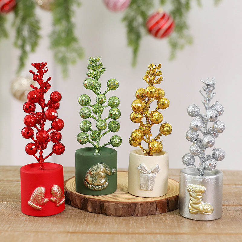 Christmas Fruit Branch Decor for Sparkling Tabletop Displays