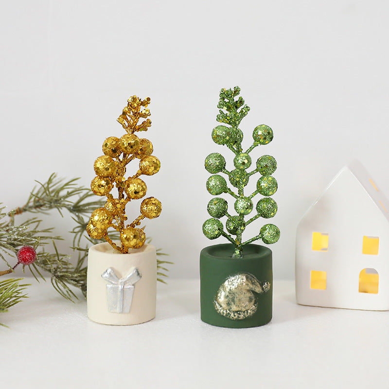 Christmas Fruit Branch Decor for Sparkling Tabletop Displays