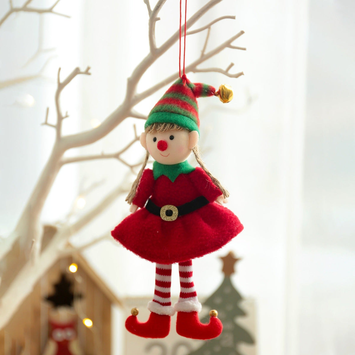 Christmas Elf Ornament for Playful Holiday Tree Decor