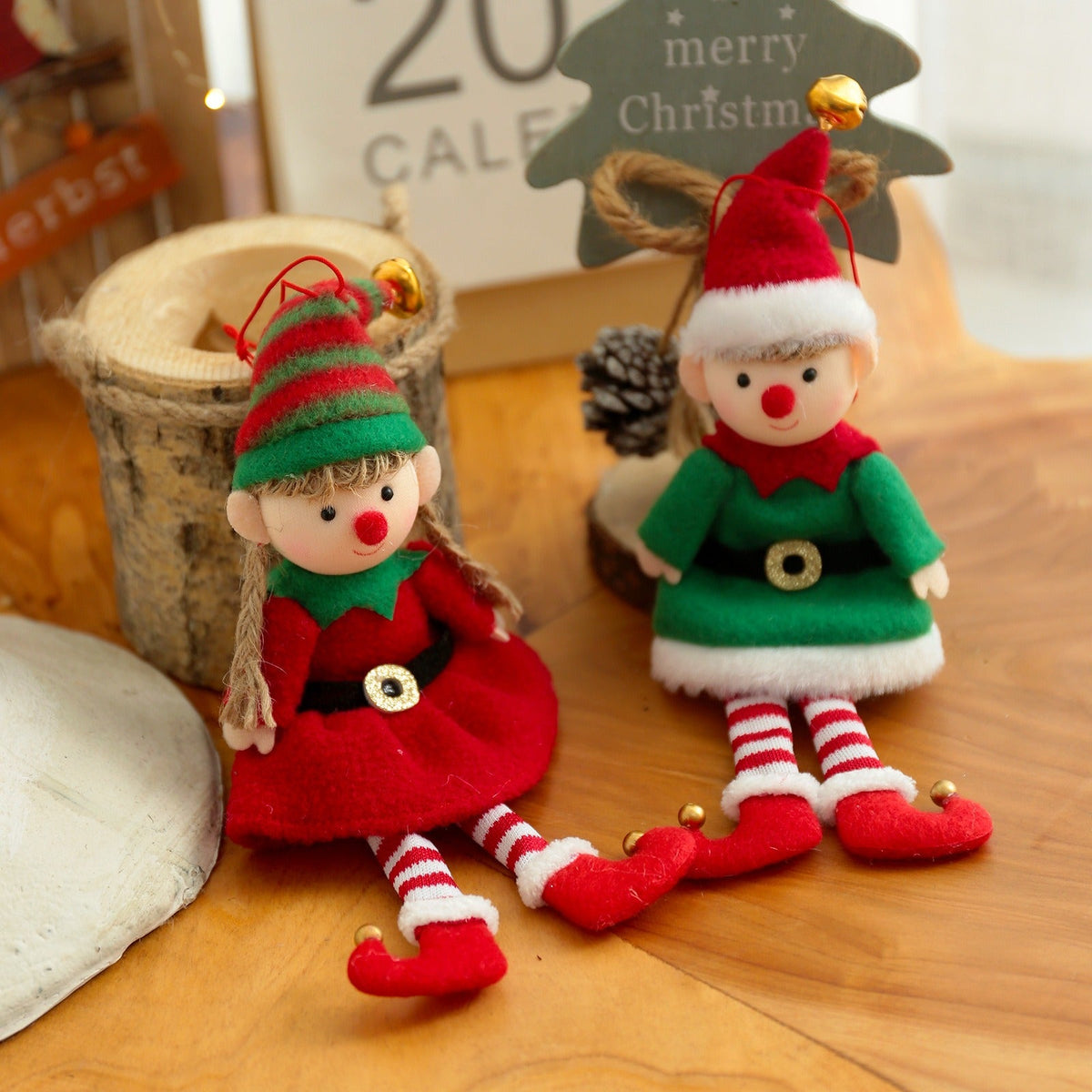 Christmas Elf Ornament for Playful Holiday Tree Decor