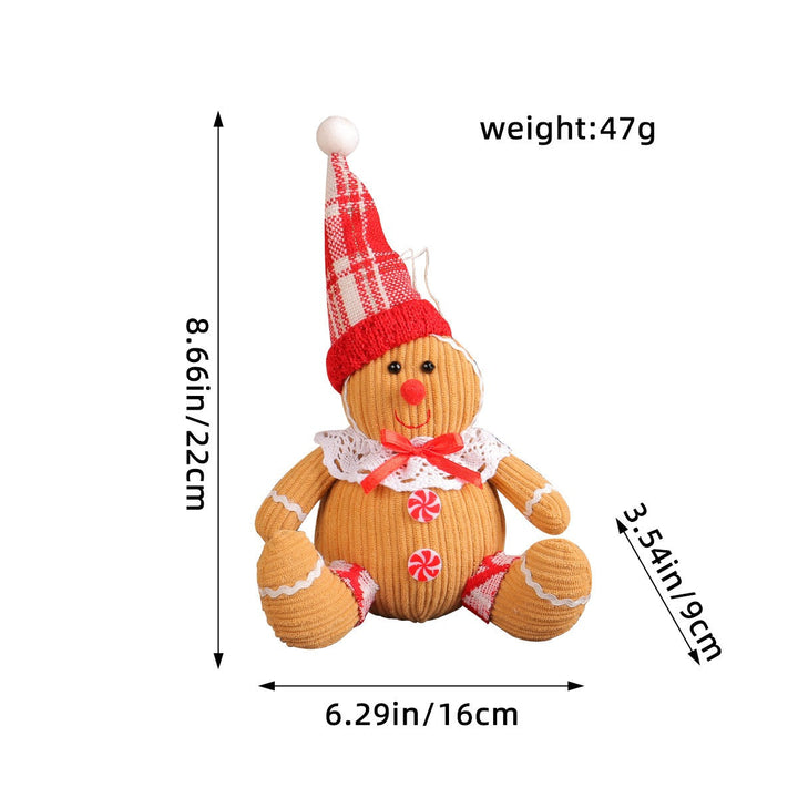 Christmas Gingerbread Figurine Pendants for Whimsical Decor